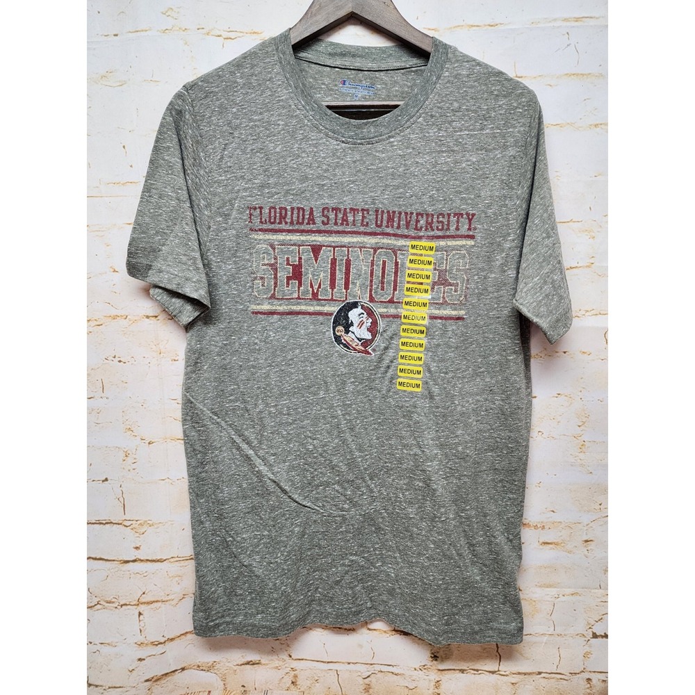 Florida State Seminoles Mens T-Shirt Sz M Gray Graphic Tee Short Sleeve New